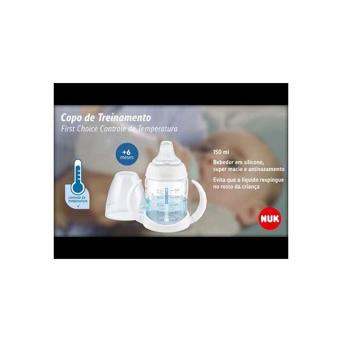 NUK - Copo de Treinamento Controle de Temperatura 150ml NUK - Neutro
