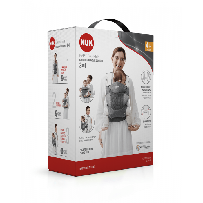 NUK - Canguru 3 em 1 NUK Ergonomic Comfort