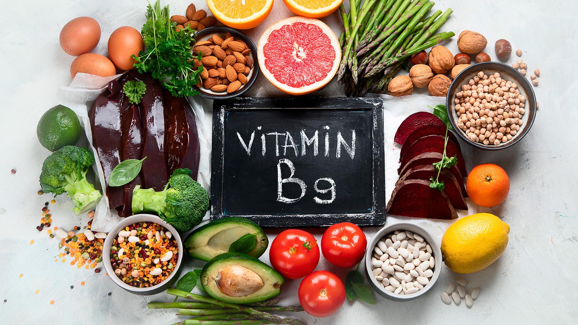 Representação de vitamina B9
